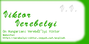 viktor verebelyi business card